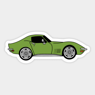 donnybrook green C3 Corvette Sticker